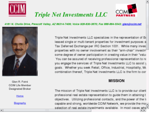 triplenetinvestments.com: Triple Net Investments LLC
A Commercial Real Estate Brokerage specializing in Net Leased Investment Properties.  Free yourself from manageing with NNN leased properties.