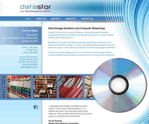 datastorinc.com: Data Storage Solutions and Computer Networking | datastorinc.com
Data storage solutions and computer networking services in Lincoln, Nebraska.