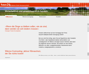 haus24.com: haus24 · Gebäude-Direkt-Versorgung GmbH
Wärme-Contracting mit haus24: moderne Heizungsanlage für Ihr Miethaus ohne eigene Investition - aktiver Klimaschutz, der Sie nichts kostet!