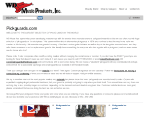 pickguards.com: Pickguards.com
WD music is the largest selection of guitar pickguards and scratchplates in the world