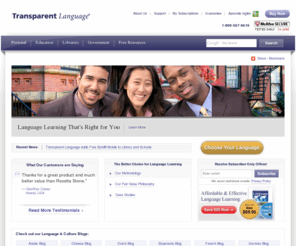 transparent.com: Language Learning Software for Individuals, Education, Libraries and Government | Transparent Language
Transparent Language helps millions learn over 100 foreign languages. Download free language software, play online games and start learning a language now.