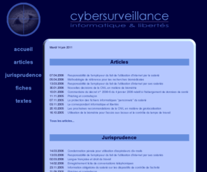 declaration-cnil.fr: cybersurveillance - informatique et libertes - declaration cnil / Alexis BAUMANN
Cybersurveillance - informatique et libertés - déclaration cnil