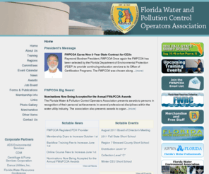 fwpcoa.org: Florida Water and Pollution Control Operators Association
The FWPCOA exists to provide information and continuing education units (CEUs) for Florida Water Distribution Operators throughout the state. Continuing education and license renewal is available by visiting FWPCOA.org today 