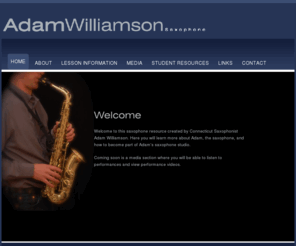 connecticutsaxophone.com: Adam Williamson
Connecticut Saxophonist