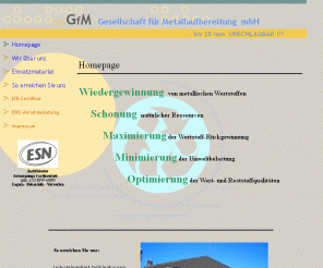 gfm-feichter.de: GfM - Gesellschaft für Metallaufbereitung  mbH, Ennepetal
Spezialisierter Entsorgungsfachbetrieb für Shredderfraktionen < 30 mm