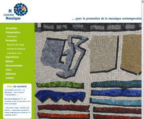 mosaique-paray.com: M comme Mosaïque
Association loi 1901, M comme Mosaïque travaille à la mise en valeur de l’art de la mosaïque contemporaine depuis 1998 à travers des actions de (...)