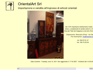 oriental-art.it: Importazione mobili etnici
Importazione diretta vendita ingrosso porcellane  mobili antichi e moderni, complementi d'arredo, paraventi, basi per lampade, vasi, giare, cachetpot da Cina, Giappone, Estremo Oriente, Sud Est Asiatico, Tibet 