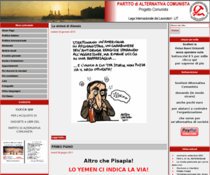 alternativacomunista.it: Partito di Alternativa Comunista - Progetto Comunista - Lega Internazionale dei Lavoratori - LIT - Home Page
Partito di Alternativa Comunista - Progetto Comunista - Lega Internazionale dei Lavoratori - LIT, USB, SCIOPERO GENERALE, SINDACATO, 28 GENNAIO, ALTERNATIVA,, formazione, militanza,seminari,, fiom, sciopero, lotta di classe, operai, sciopero generale, sindacati di base, fiat, immigrati, maroni, sciopero, razzismo, centri di accoglienza, profughi, costituzione day, popolo viola, manifestazione, 12 marzo, RECESSIONE, CRISI ECONOMICA, CAPITALISMO, SCIOPERI, OCCUPAZIONE, LIT, gheddafi, libia, insurrezione, tripoli, sciopero, movimento operaio, VENDOLA , PUGLIA,, NUCLEARE, GIAPPOE, SCORIE RADIOATTIVE, ENERGIA PULITA, INQUINAMENTO, tesseramento pdac 2011, LIBIA, INTERNATZIONLE, LIT, RIVOLUZIONE, EGITTO GHEDDAFI, gheddafi, rivoluzione araba, libia, popolo, sciopero, imperialismo, lit, onu, nato, LIBIA, IMPERIALISMO,GUERRA CIVILE, GHEDDAFI,NATO, ONU,, LIT, RIVOLUZIONI, YEMEN, EGITTO, SIRIA, MANDURIA, LAMPEDUSA, IMMIGRATI, PROFUGHI, TUNISIA, LIBIA, IMMIGRATI, LIT,