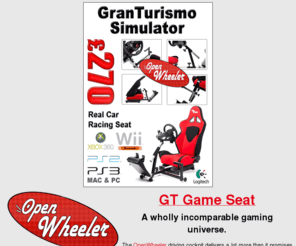 gtgamedrivingseat.com: GT Game Driving Seat. Genuine driving satisfaction.
OpenWheeler game driving seat. Turn into the World's Best Pilot. As per your own individual chart. Affordable entertainment.