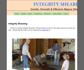 integrityshearing.com: Marty Hofmann Alpaca Shearing
Integrity Shearing, is formed by Marty Hofmann, based out of Malta Montana. Marty has 14 years of expierence.