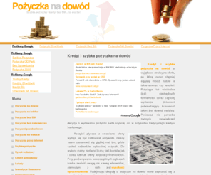 pozyczkanadowod.org: Kredyt-Szybka pożyczka na dowód Chwilówki dla bezrobotnych bez BIK
Szybkie pożyczki na dowód kredyty inwestycje - wszystko na prezentowanej stronie internetowej, ciekawe artykuły o chwilówkach dla bezrobotnych i bez dochodu.