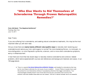 sclerodermamiracles.com: Scleroderma and Sclerosis Home Remedy Manual
Natural Scleroderma Treatments, including for Raynauds syndrome, Sclerosis and CREST