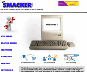 sitesmacker.com: SITE SMACKER ! Web Design - Graphic Design - Web Hosting - SEO -
St.louis, MO Based Web Design Graphic design Company. Sitesmacker is a web development company in Saint louis, MO. Our services consist of graphic design, logo design, flyer printing, ecommerce, SEO or Search Engine Optmization, along with creative services.