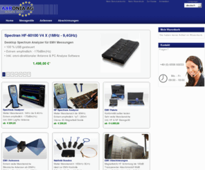 aaronia-shop.com: Aaronia AG - Online Shop für Spectran Spectrum Analyzer, Antennen und Abschirmungen
Aaronia Spectran Spectrum Analyzer, EMV Messantennen und Abschirmungen der Aaronia AG. Spektrum Analysatoren, Test- und Messgeräte, Peilantennen und Abschirmmaterial.