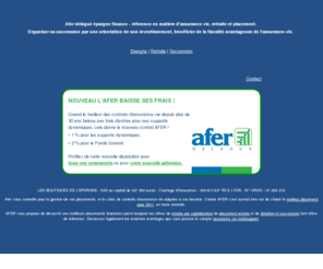 afer-boutiques-epargne.com: AFER : Epargne assurance vie retraite et multisupport - Expert en placements et succession
Afer le spécialiste de l