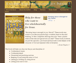 edifyingservices.com: Knowing Jesus is Enough for Joy, Period! by S.M. Wibberley
