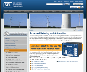 selmetering.com: Metering
The SEL-734 Meter combines exceptional revenue metering with adavanced power quality monitoring and analysis