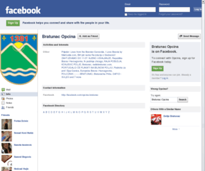 bratunac.com: Incompatible Browser | Facebook
 Facebook is a social utility that connects people with friends and others who work, study and live around them. People use Facebook to keep up with friends, upload an unlimited number of photos, post links and videos, and learn more about the people they meet.