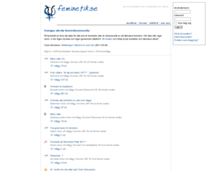 feminetik.com: feminetik.se - Feminism på nätet
