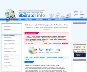 sberatel.info: SBĚRATEL.info | Homepage česky
Mezinárodní veletrh poštovních známek, mincí, telefonních karet, minerálů a sběratelství