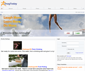snagtoday.com: Snag Today
Don't Be Dull Ever Again. Laugh more. Learn more. Do More.
