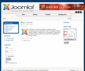 biznes-plany.com: Biznes plany - Start
Joomla - portal dynamiczny i system zarządzania treścią, Informacja o zawartości witryny