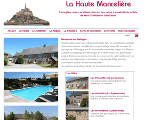 bretagne-gites-ruraux.fr: Location vacances Bretagne : Gites de grand comfort, piscine chauffée, pres le Mont Saint Michel et St Mal
Trois gites de charm et confort pour 2 au 24 personnes, piscine chauffée, pres de Mont St Michel et St Malo