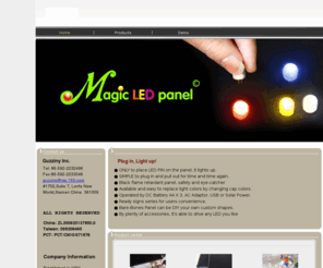 mgledpnl.com: Magic LED panel
An EASY-TO-USE LED panel.Just to place LED PIN on the panel,it lights up.SIMPLE to plug in and pull out for time and time again. 