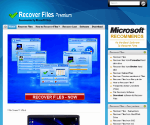 recover-files.ca: Recover Files - Microsoft(R) Recommends: Recover files from Hard disk drive, Recover deleted files from Camera, Undelete files from Music player, SD, CD, DVD and Blu ray
Recover Files - Microsoft(R) Recommends: recover files from Hard disk drive, Recover deleted files from hard disk and Undelete lost files from Camera / MP3 player / Camcorder / SD / CD / DVD / Blu ray / Memory cards.