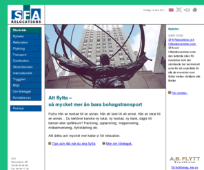 sfarelo.se: kontorsflytt, privatflytt, flyttfirma stockholm | SFA
Vi utför internationella, nationella och lokala flyttar, lokalförmedling samt professionell kringservice även på destinationsorten.