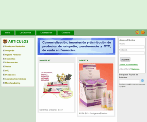 cofarvi.com: COFARVI- Distribución de productos de Parafarmacia, Ortopedia, O.T.C.-
En nuestra  web, encontrara una gran variedad de productos de farmacia, ortopedia, dermofarmacia, dietetica, etc, ya que  nuestro catalogo se compone de  mas de 900 referencias de articulos