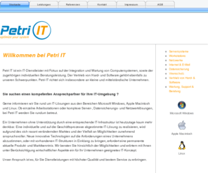 petri-it.net: Petri IT - IT-Dienstleistungen, Vertrieb & Beratung
Petri IT - IT-Dienstleistungen, Vertrieb und Beratung