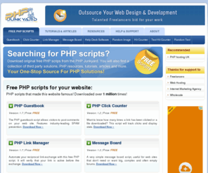 php-junkyard.com: PHP scripts - download free PHP scripts
PHP scripts - download free PHP scripts from PHPJunkyard