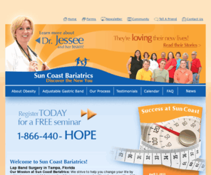 shedthepounds.com: Lap Band Surgery Florida | Bariatric Surgeon | Dr. Tiffany Jessee
Florida lap band surgery performed by leading surgeon. Dr. Jessee is one of a few surgeons invited by Johnson & Johnson to place REALIZE band in FL.