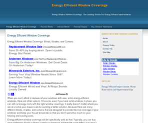 energyefficientwindowcoverings.org: Energy Efficient Window Coverings
The leading site for information and deals on energy efficient window coverings