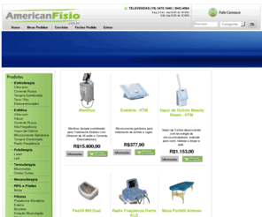 americanfisio.com.br: American Fisio - Comércio de Equipamentos
A Americanfisio tem como principio atender a seus clientes com excelência, oferecendo produtos de qualidade, com preços competitivos, de forma rápida e eficiente. Trabalhamos com as marcas HTM Eletrônica, KLD Biosistemas, Quark Medical, FormaMD, Kiko’s Fitness e L’affinite Cosmétique, atendendo todo o Estado de São Paulo