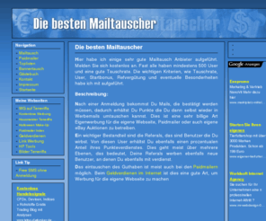 die-besten-mailtauscher.de: Die besten Mailtauscher, Mailtausch Anbieter
Hier habe ich einige der besten Mailtauscher aufgeführt.