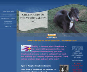 greyhoundsverdevalley.com: Home of the Greyhounds of the Verde Valley
Greyhound Rescue organization for Sedona and Verde Valley area