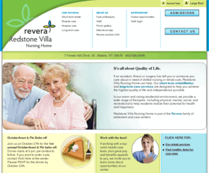 reveraredstone.com: Redstone Villa Nursing Home
Redstone Villa Nursing Home is a 30-bed skilled nursing center in St. Albans, VT