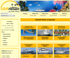 samreisen.info: Willkommen bei SAM Reisen
SAM Reisen - der Spezialist für Tauch- und Kulturreisen ans Rote Meer und die Türkei