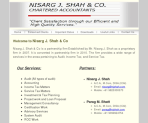 njshah.com: Welcome to Nisarg J. Shah & Co
