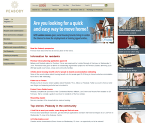 peabody.org.uk: Peabody - Homepage
Welcome to Peabody, one of the oldest and largest housing associations in London.