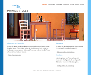 prinosvilles.com: Willkommen bei Prinos Villes
Bungalow Resort Prinos Villes liegt an der Nordküste von Kreta und ist ca. 12 Kilometer von Rethymnon der schönen Hafenstadt entfernt.....