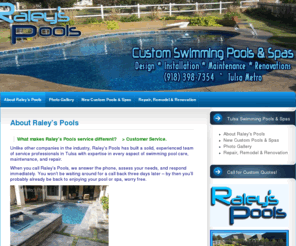 raleyspools.com: Raley's Pools
Custom In-Ground Swimming Pools and Spas in Tulsa, OK * 918-398-7354