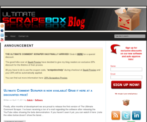 scrapeboxhelp.com: Scrapebox Tutorials | Scrapebox Help Blog
Welcome to the Unofficial Scrapebox Blog! We offer video tutorials, guides, and soon to come free software! Come join us and learn the best Scrapebox tips, tricks and techniques on the net!