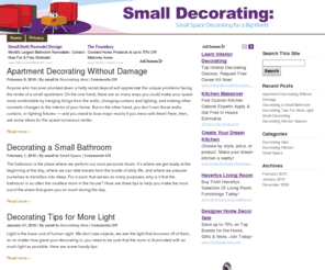 smalldecorating.com: Small Decorating
A blog for sharing tips on small decorating.