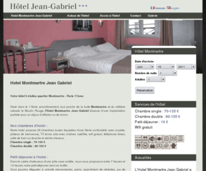 comfort-parismontmartre.com: Hotel Montmartre Jean Gabriel
Hotel Montmartre Jean Gabriel dans le 17ème arrondissement à proximité de la place de Clichy www.hotel-montmartre-jeangabriel.com
