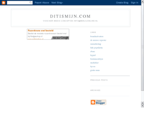 ditismijn.com: weblog
gratis weblog met dagelijks verslag