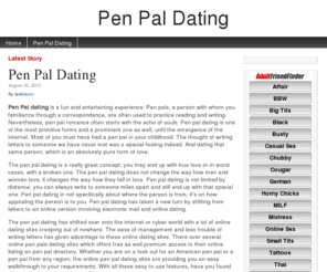 penpaldating.org: Pen Pal Dating
Pen Pal Dating
