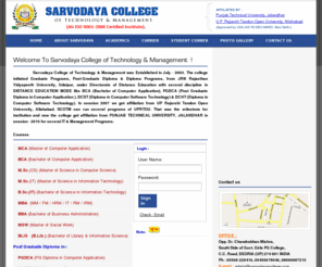 sarvodayacollege.com: Sarvodya College of Technology & Management,Deoria
